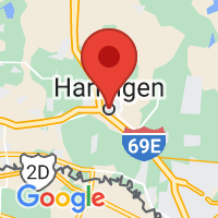 Map of Harlingen, TX